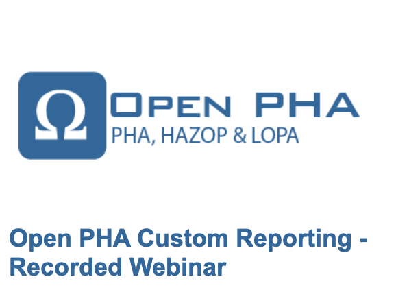 Open PHA Reporting – recorded webinar