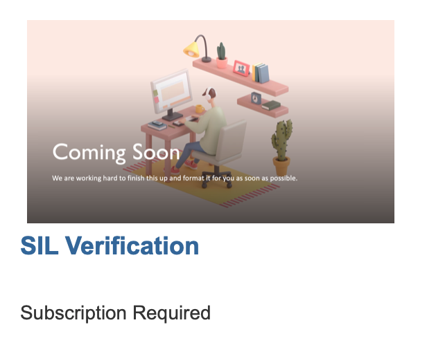 SIL Verification