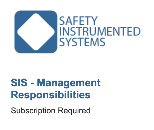 SIS – Management Responsibilities