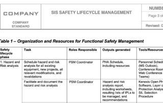 Function Safety Template Procedure
